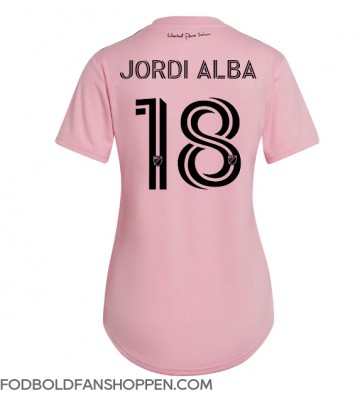 Inter Miami Jordi Alba #18 Hjemmebanetrøje Dame 2023-24 Kortærmet